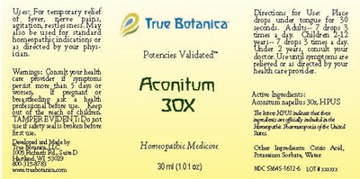 Aconitum 30X_30ml_V1 - Aconitum 30X 30ml V1